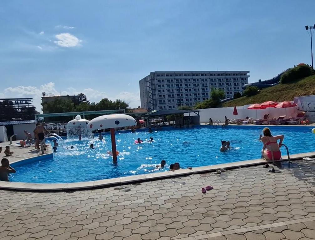 Bazén v ubytování RoyalWings apartman Jagodina nebo v jeho okolí