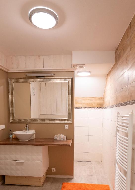 Kúpeľňa v ubytovaní Ferienhaus Kräuterhäusl