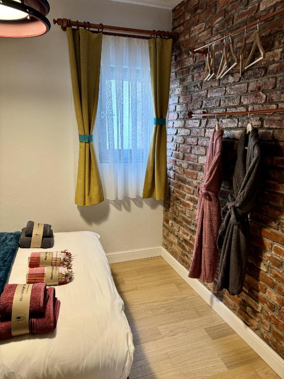 Postel nebo postele na pokoji v ubytování Heristage Istanbul Galataport