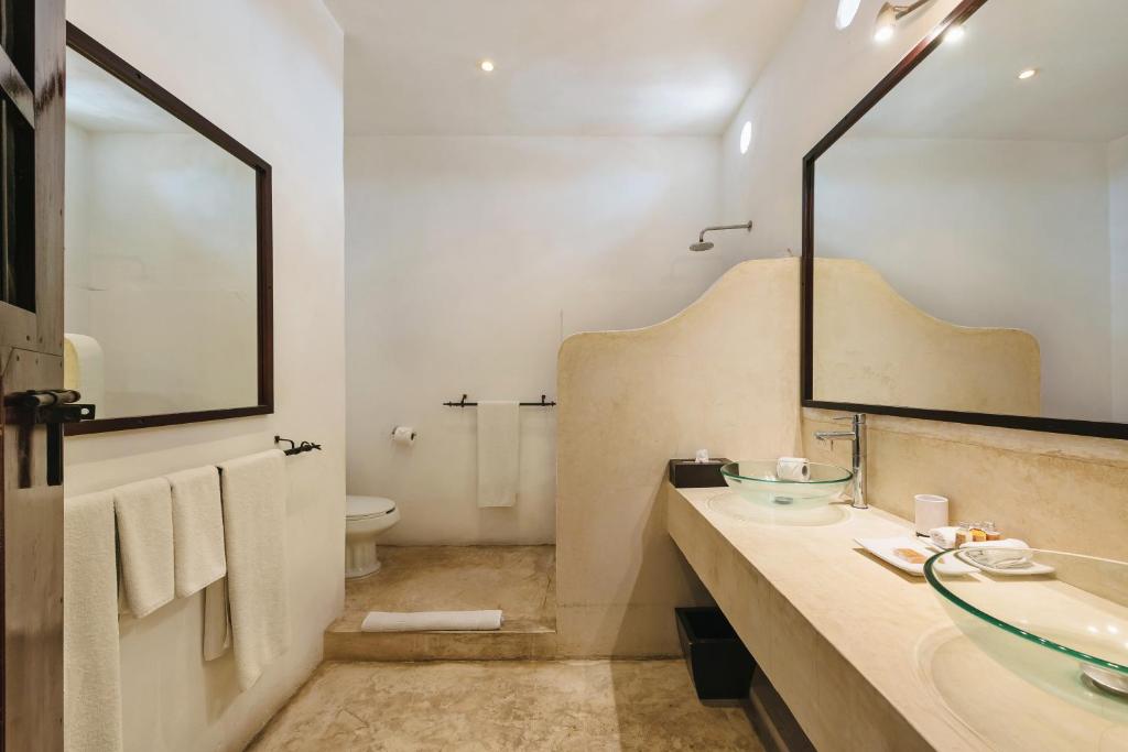 Koupelna v ubytování Hotel Hacienda Mérida VIP