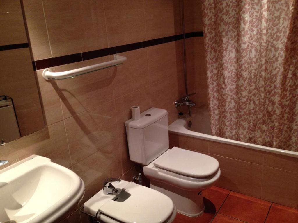 Koupelna v ubytování Apartaments Pirinenc