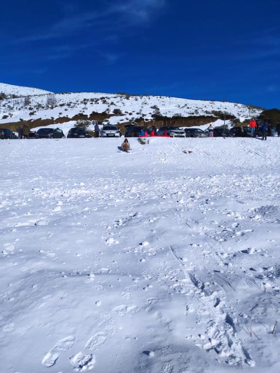 Dúplex El refugio de Porma v zimě