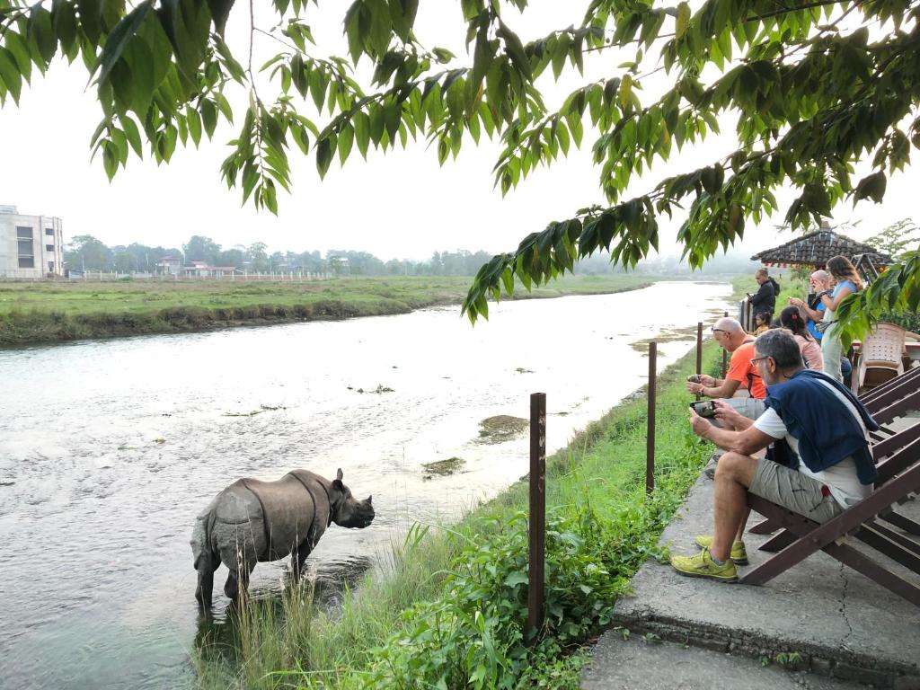 Výhled na řeku, která protéká v blízkosti ubytování v soukromí