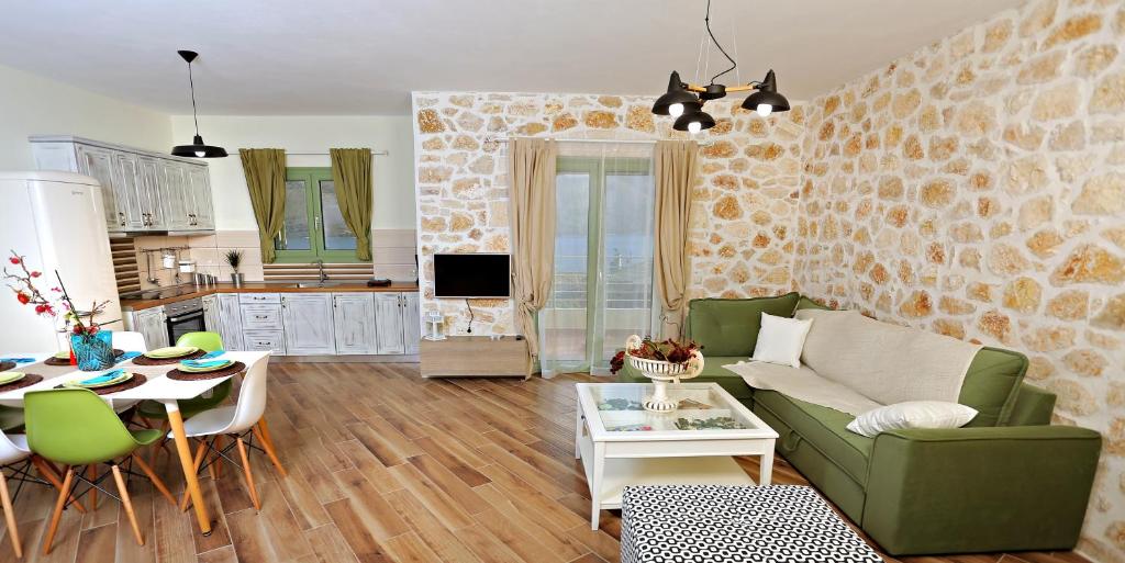 A television and/or entertainment centre at Petra & Thalassa