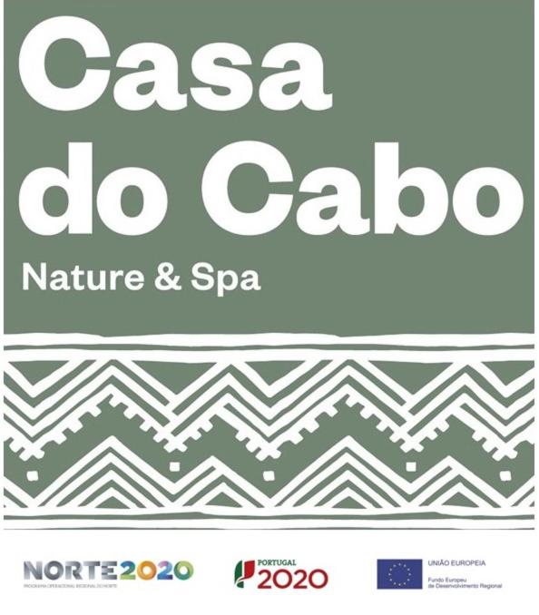 a sign that reads casa do calico with a pattern at Casa do Cabo in Mós