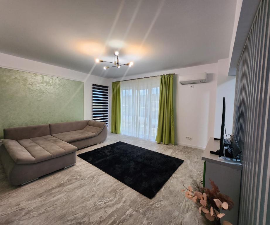 Χώρος καθιστικού στο Moon Reflexes Apartment