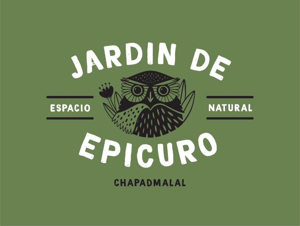 a logo for a safari agency with an owl on it at Jardin de Epicuro in Colonia Chapadmalal
