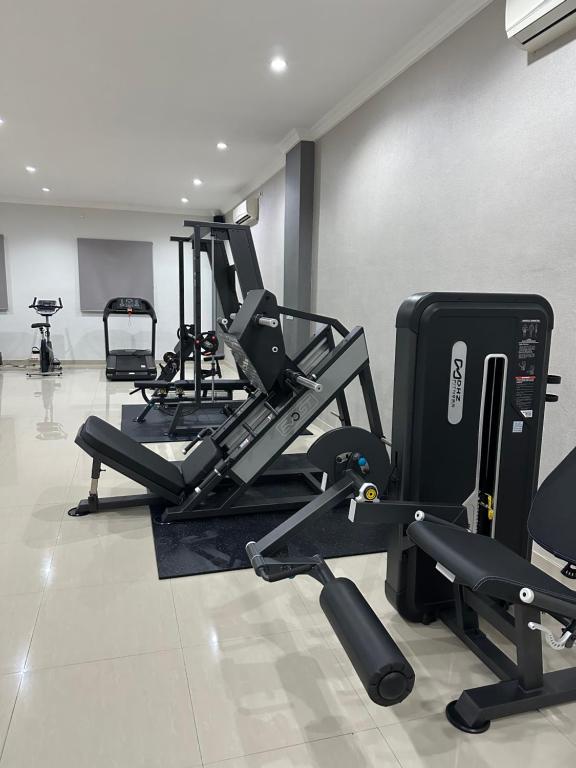 Fitness centrum a/nebo fitness zařízení v ubytování Hotel Arisu