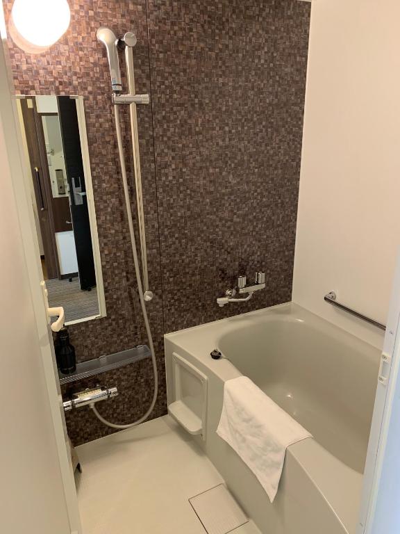 Koupelna v ubytování Bande Hotel Osaka