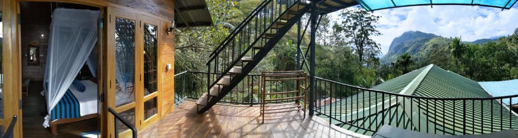 Nespecifikovaný výhled na hory nebo výhled na hory při pohledu z bed and breakfast
