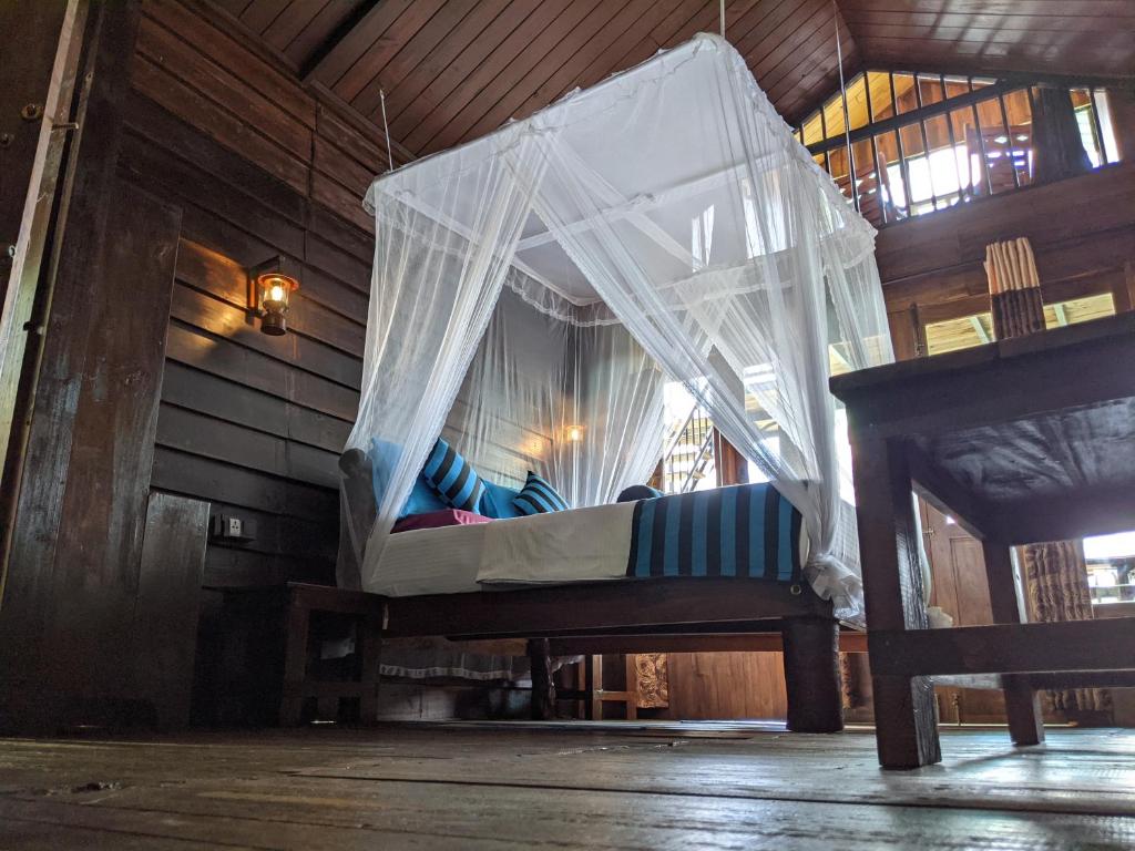 Postel nebo postele na pokoji v ubytování Madushanka Resort