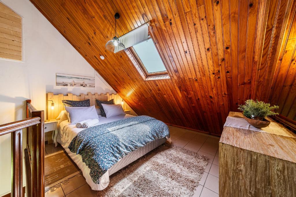 Postel nebo postele na pokoji v ubytování Villa à la Plage, lagon à 500m, climatisée