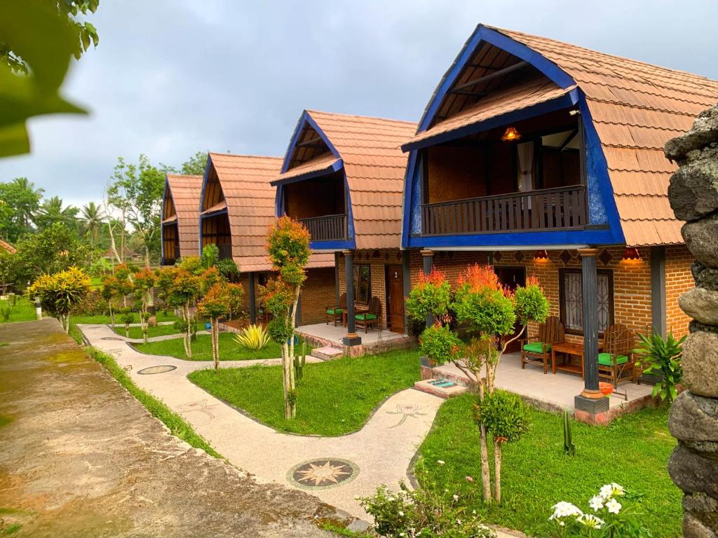 Zahrada ubytování Green Orry Inn Tetebatu