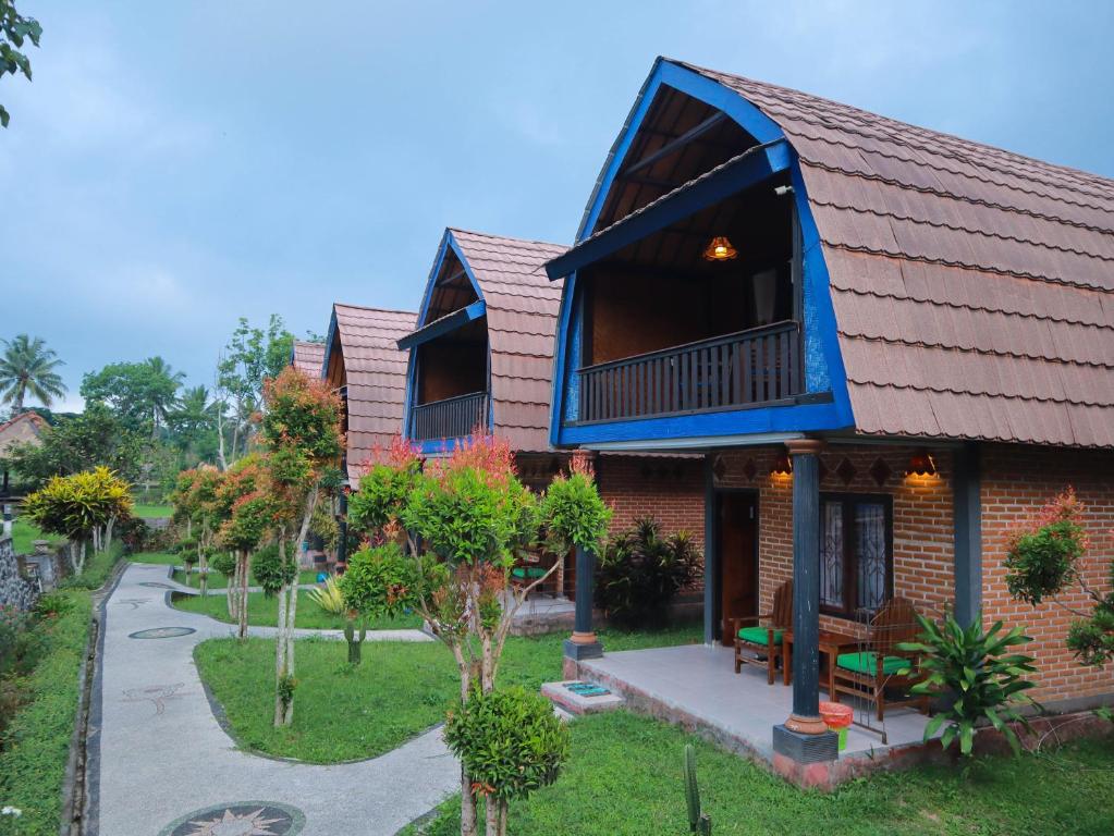 Zahrada ubytování Green Orry Inn Tetebatu