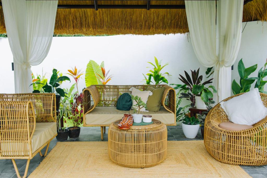Posezení v ubytování Panglao Lofts