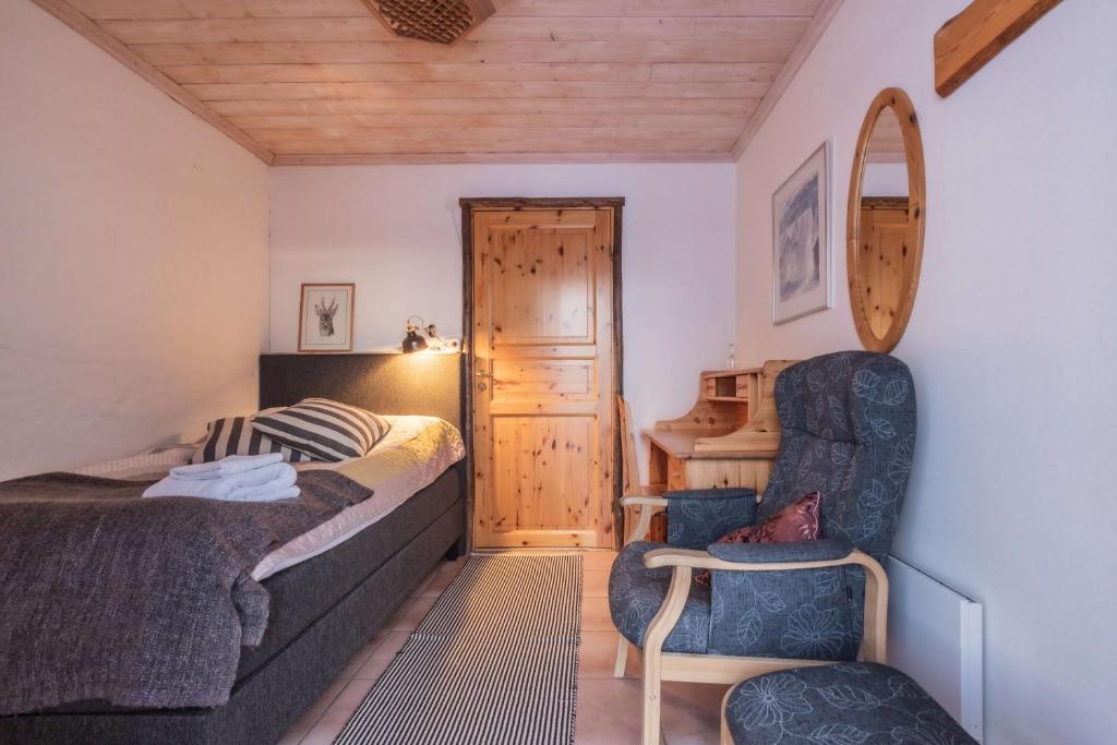 Postel nebo postele na pokoji v ubytování Kalix Riverside inn