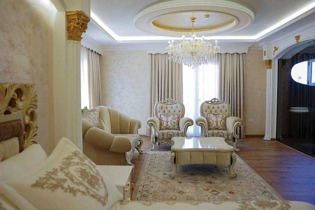 منطقة جلوس في Hotel Eiffel