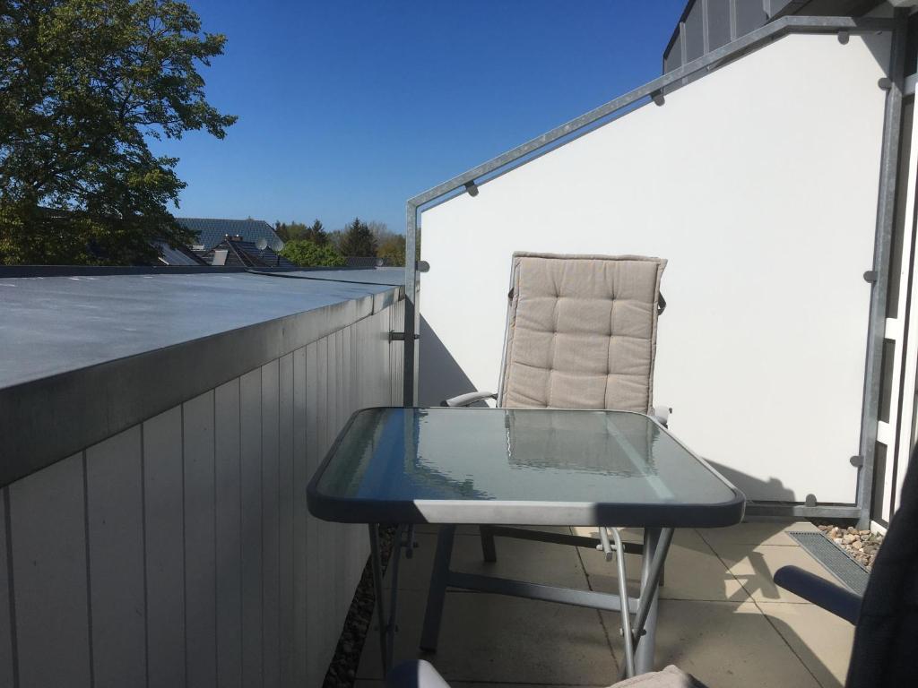 Balkón nebo terasa v ubytování FEWO VI Villa Nicole Hafenstraße 37