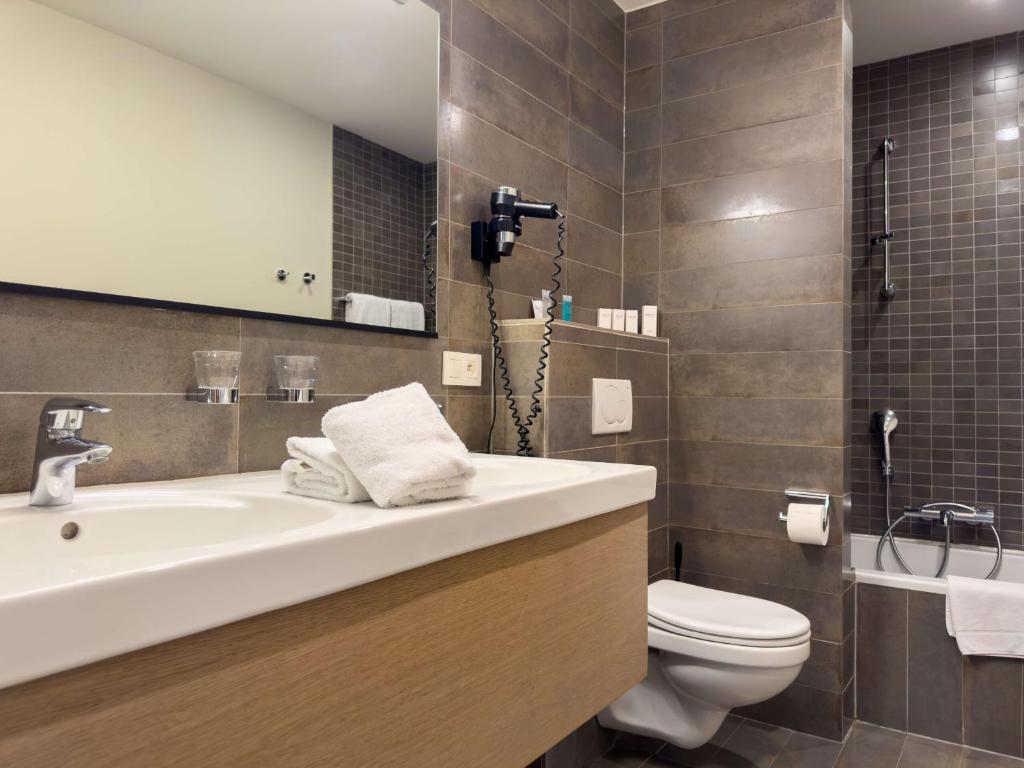 Koupelna v ubytování Hotel Pavillon Du Zoute