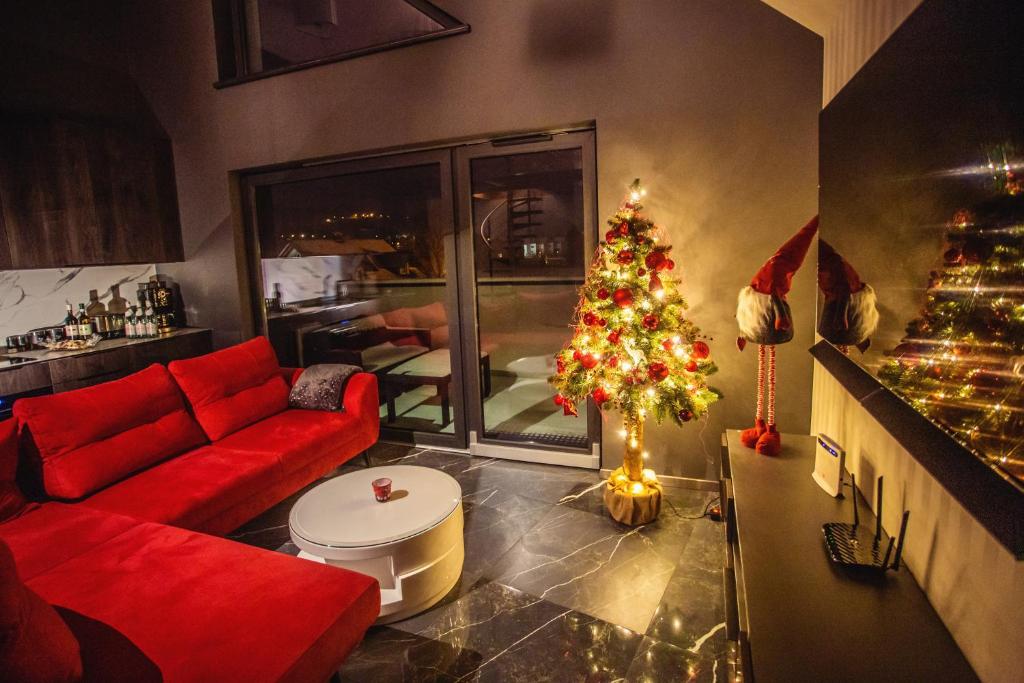 Posedenie v ubytovaní Apartament LUX Ustroń