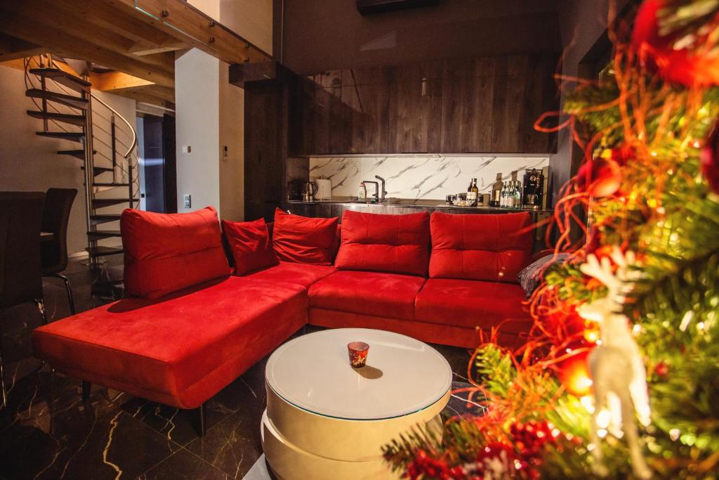 Posedenie v ubytovaní Apartament LUX Ustroń