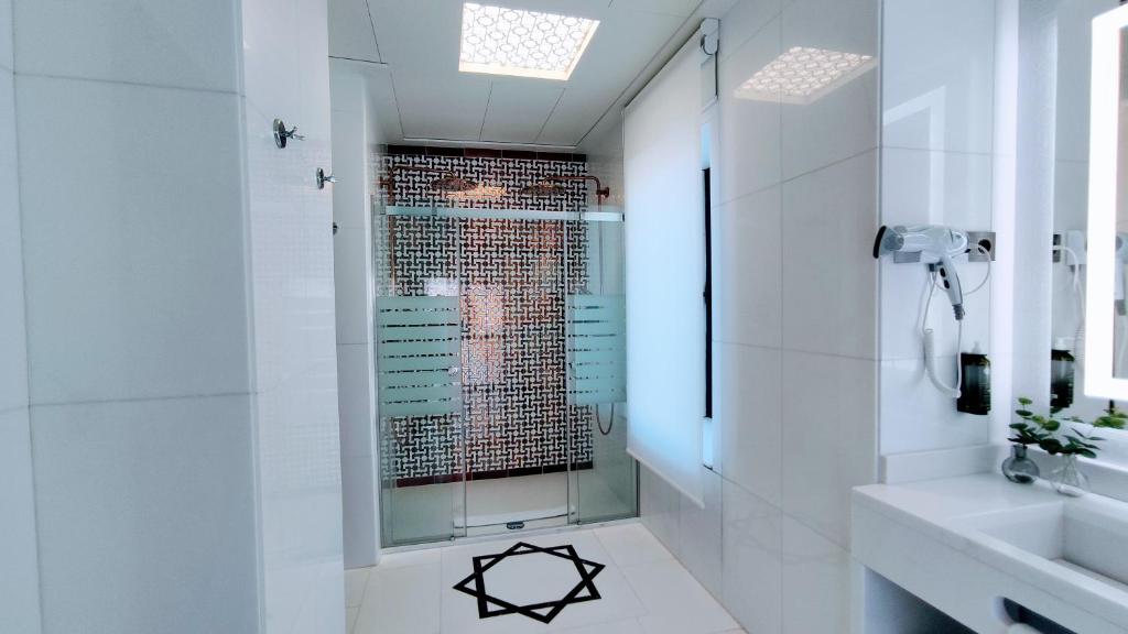 Koupelna v ubytování Hotel Saray