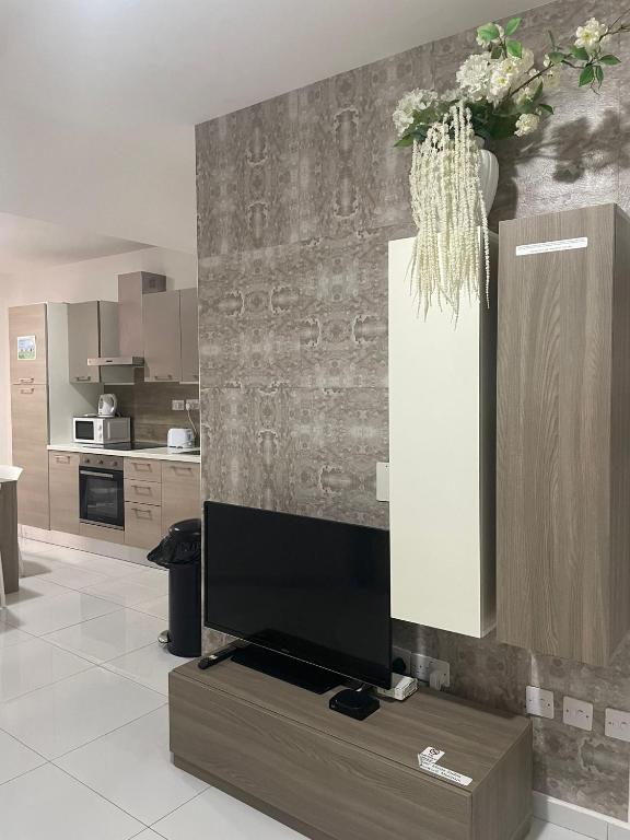 Kuchyň nebo kuchyňský kout v ubytování Msida Suites