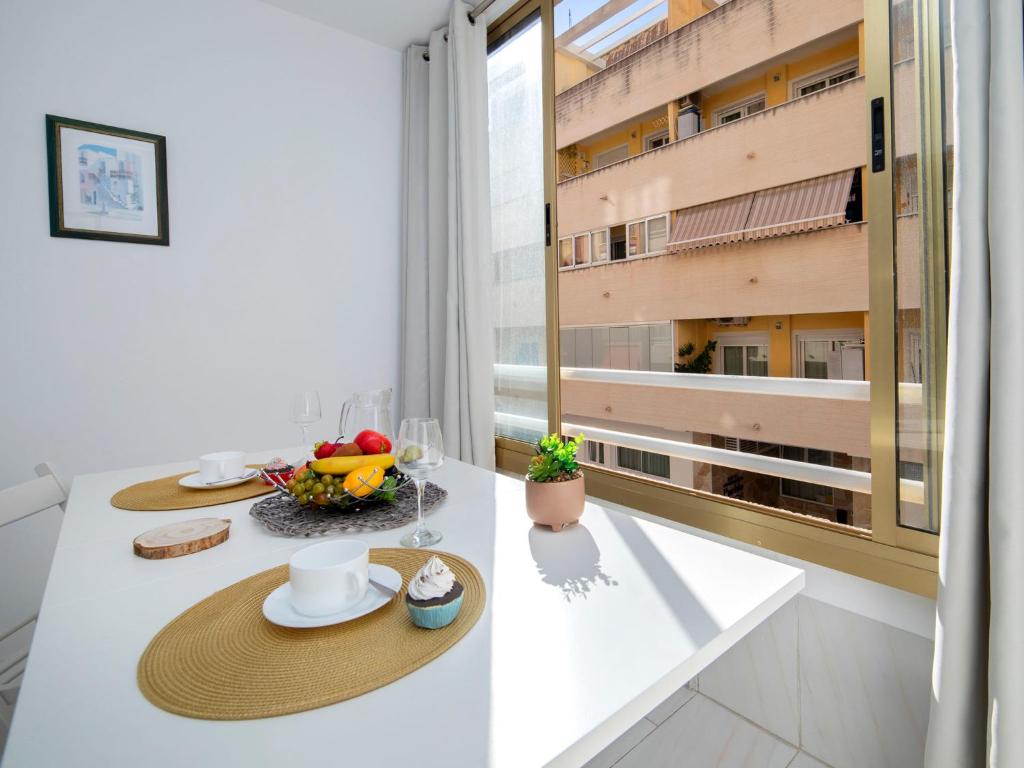 A balcony or terrace at Studio Apolo VI-6 by Interhome