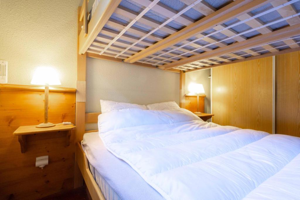 Postel nebo postele na pokoji v ubytování Appart valfrejus