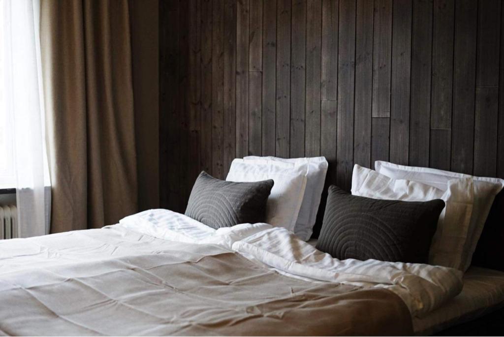 Postel nebo postele na pokoji v ubytování Steel Hotel