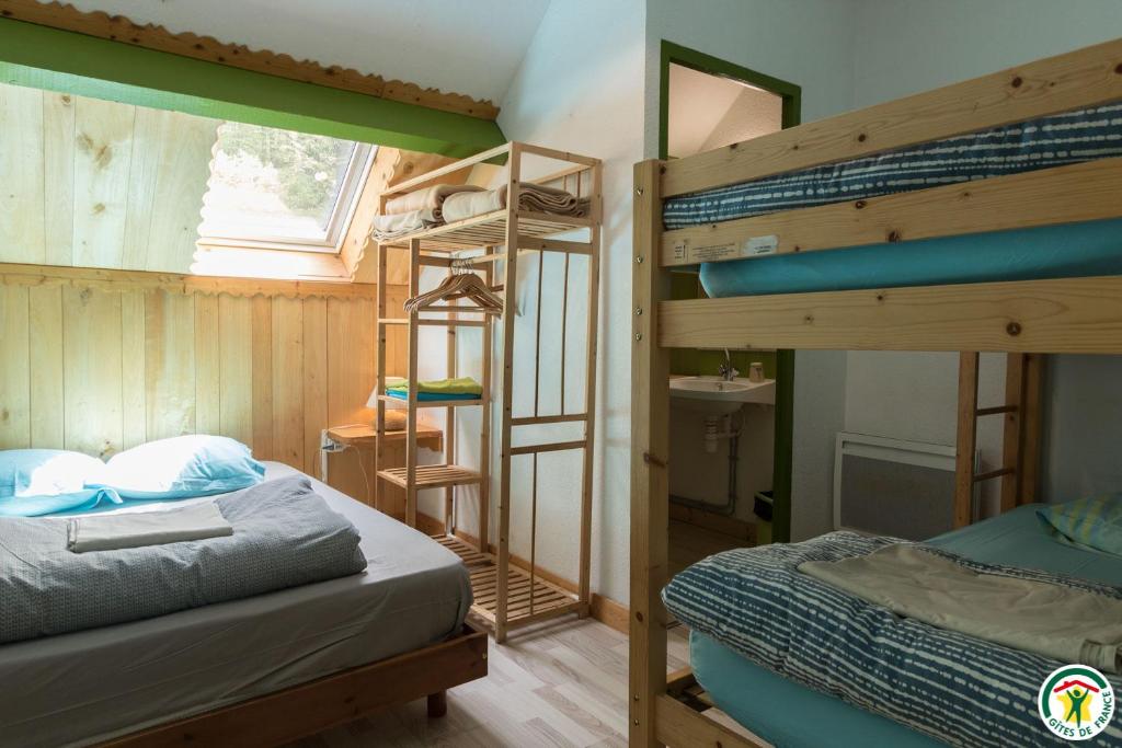 Postel nebo postele na pokoji v ubytování Auberge La Soulan