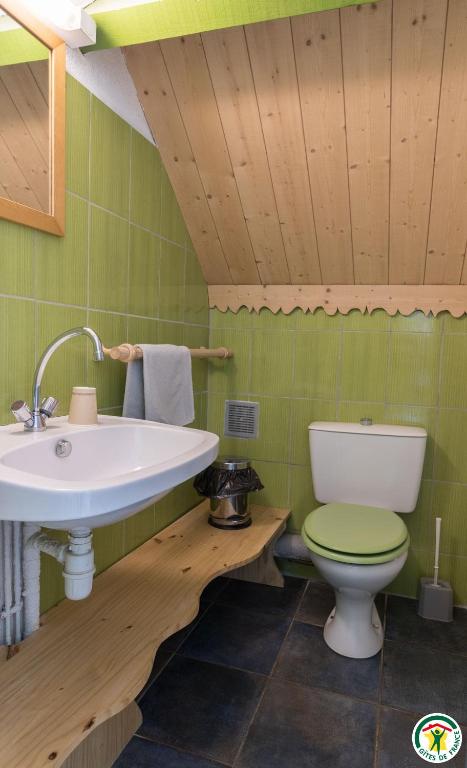 Koupelna v ubytování Auberge La Soulan