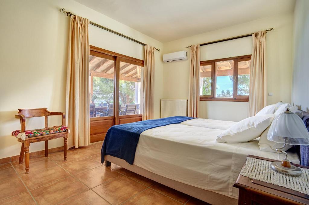 Cama o camas de una habitación en Villa Eremia