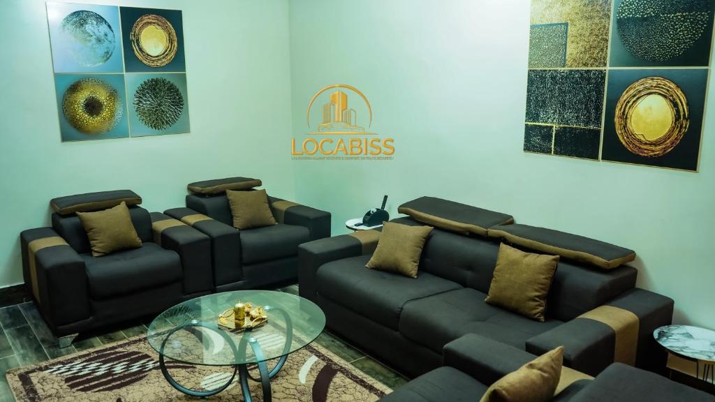 O zonă de relaxare la Locabiss studio meublé