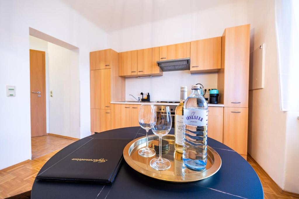 A cozinha ou kitchenette de Modernes Appartement
