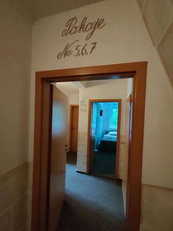 Postel nebo postele na pokoji v ubytování Penzion Severka