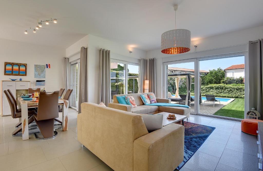 Coin salon dans l'établissement Villa Sky Dream