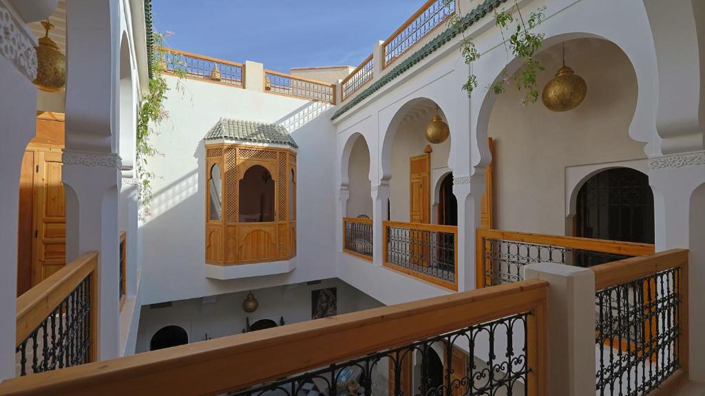 Balkón nebo terasa v ubytování Riad LallaBaya