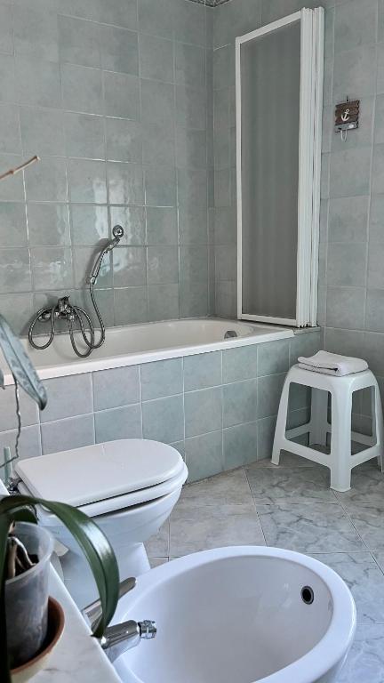 Koupelna v ubytování B&B Ligustico