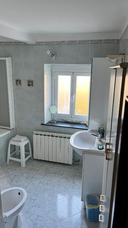 Koupelna v ubytování B&B Ligustico