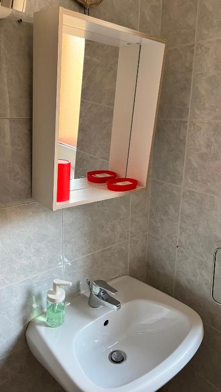 Koupelna v ubytování B&B Ligustico