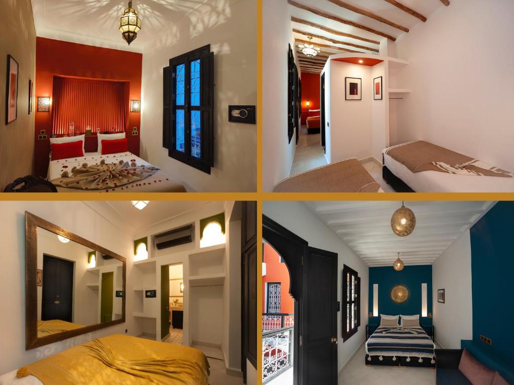 Un pat sau paturi într-o cameră la Riad Mylaya