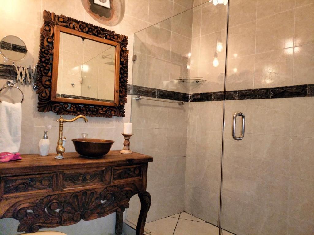 Koupelna v ubytování Hotel Villa Peñasco