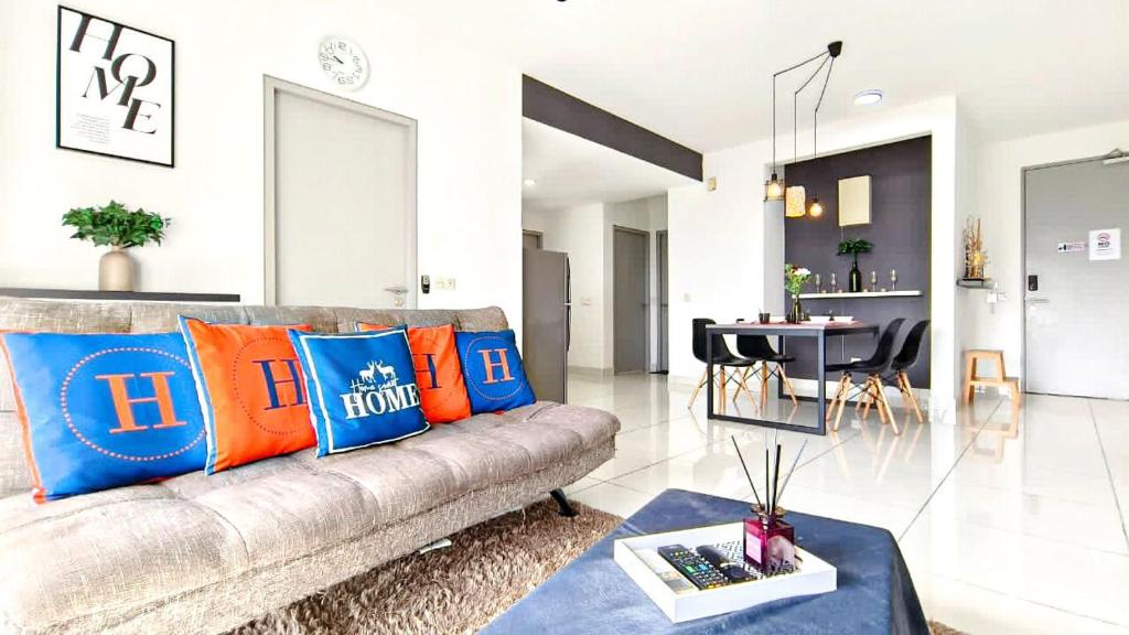 Posezení v ubytování Tebrau Southkey Midvalley