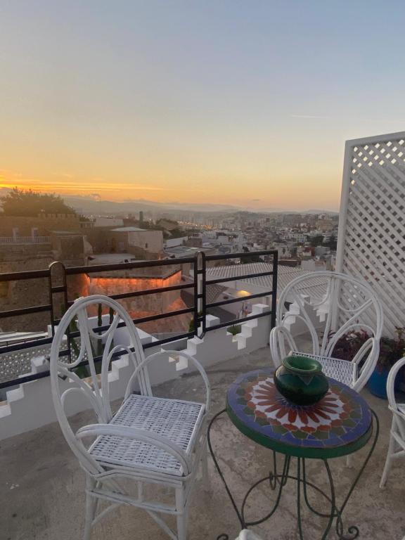 Balkón nebo terasa v ubytování Dar Sami, Riad Bab Kasbah