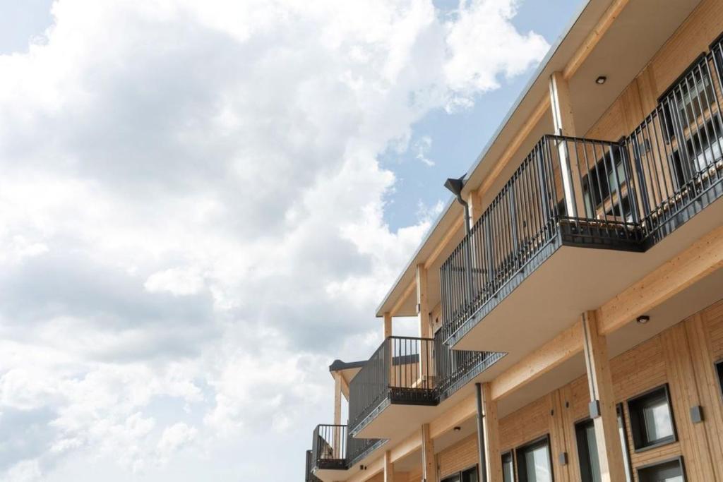 Balkón nebo terasa v ubytování Waterfront Cabins