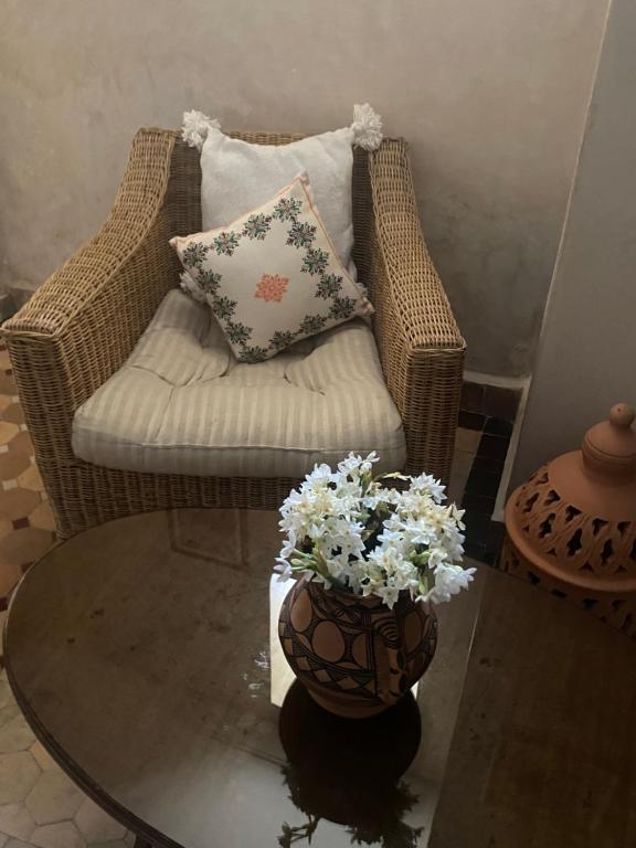 Posezení v ubytování Dar Sami, Riad Bab Kasbah