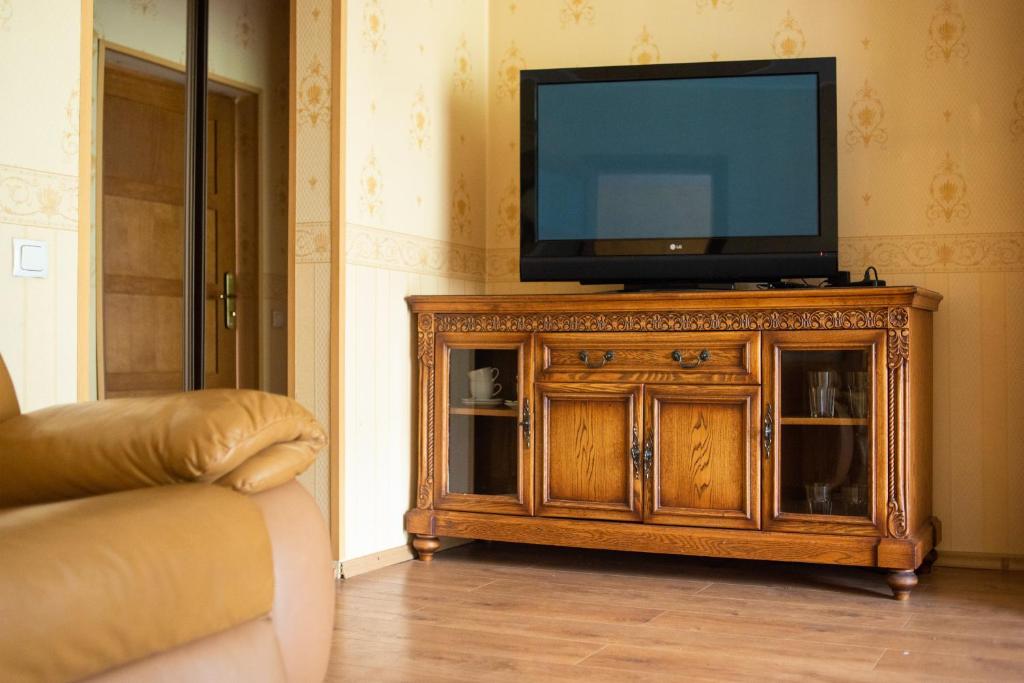 TV a/nebo společenská místnost v ubytování Pigy