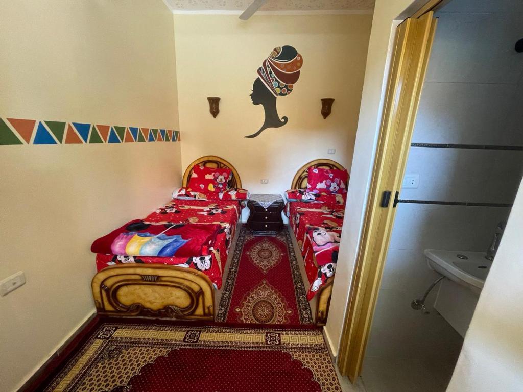 Posezení v ubytování Shater Nubian House