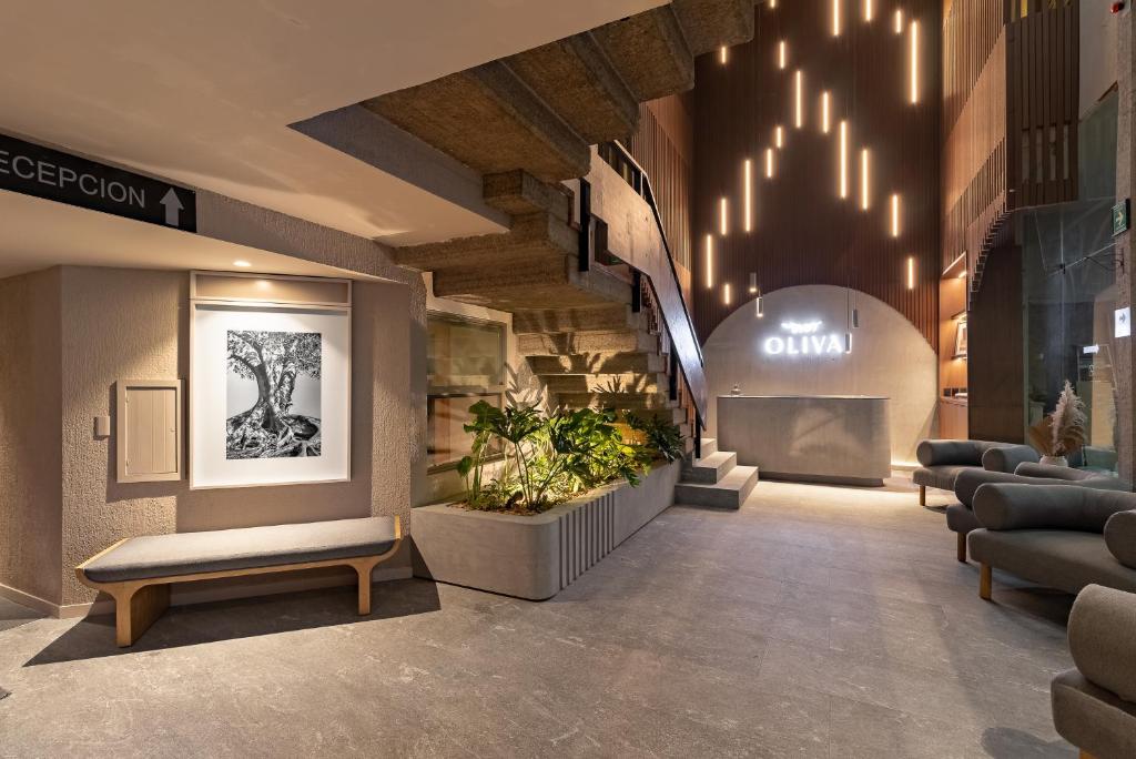 Posezení v ubytování Oliva Plaza Hotel